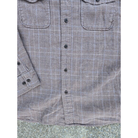 Eddie Bauer Heavy Flannel Plaid Button Up Shirt - Picture 7 of 11